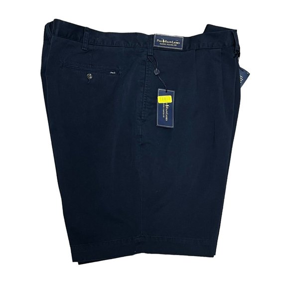 Polo Ralph Lauren Other - NWT $85 Polo Ralph Lauren Pleated Shorts 50B Big & Tall Classics Navy Blue 50